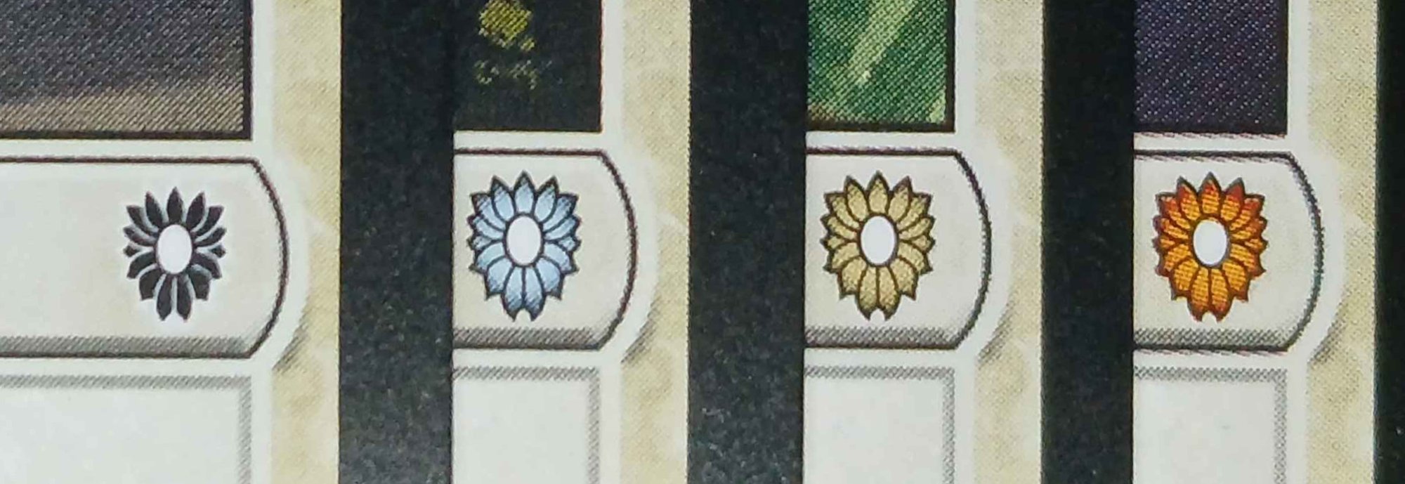 MTG Set-Symbole in verschiedenen Farben